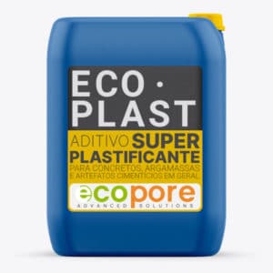ECOPLAST - Aditivo Super Plastificante para Concretos, Argamassas e Artefatos Cimentícios.