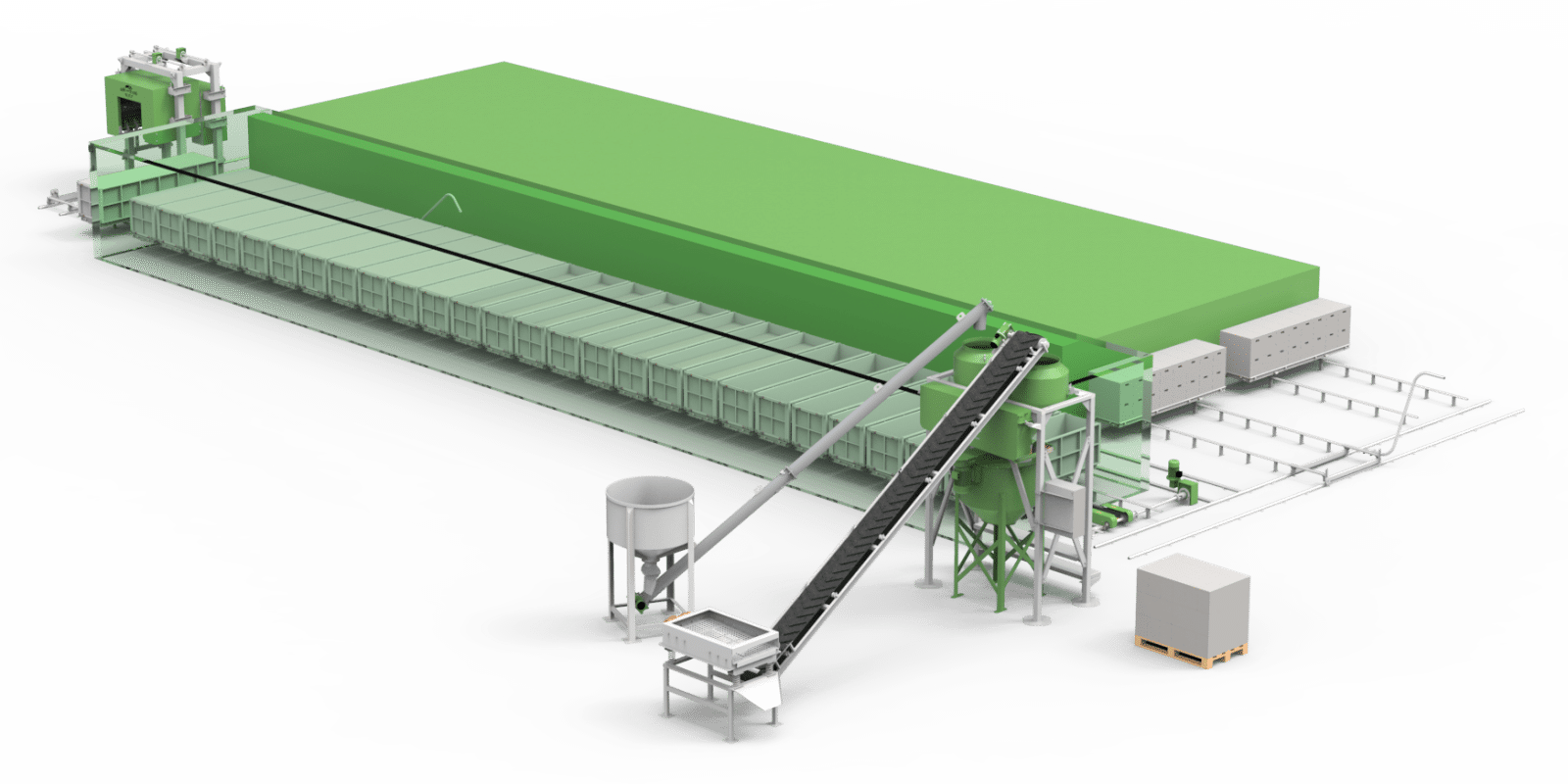 Fábrica de Pré-Moldados em Concreto Celular Não-Autoclavado ECOPORE 200K