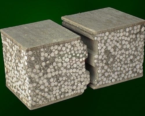 Painel com núcleo em PolyCrete e faces com placas cimentícias e/ou placas Drywall.