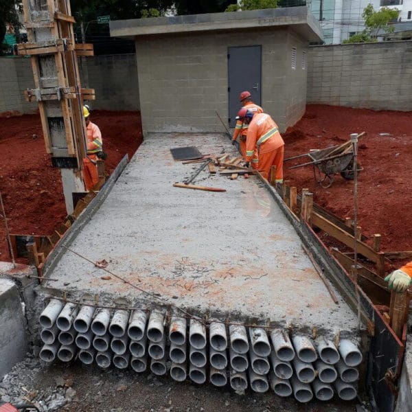 Tubulações e Dutos Subterrâneos com Concreto Celular ECOPORE